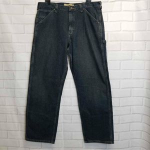 NWT Lee Dungarees Mens Carpenter Jeans Blue 38X32